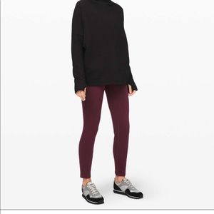 Lululemon Wunder Lounge Pants Adobe Burgundy Size 4